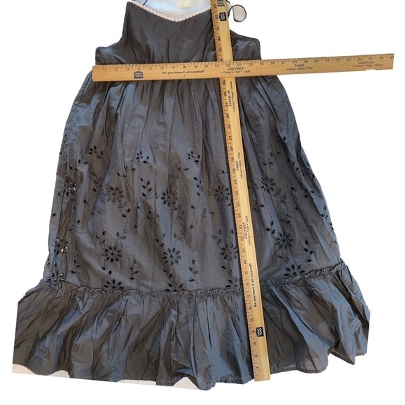 NEW - GapKids Dark Gray Baby Doll Sundress with Eyelet Skirt Size XXL - Picture 8 of 8